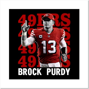 San Francisco 49ers Brock Purdy 13 Posters and Art